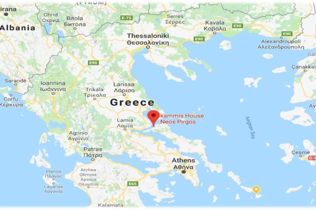 Amazing Sea View-Neos Pyrgos Beach -Evoia Greece Neos Pirgos Ngoại thất bức ảnh