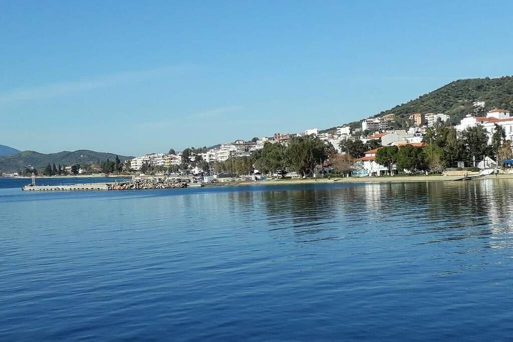 Amazing Sea View-Neos Pyrgos Beach -Evoia Greece Neos Pirgos Ngoại thất bức ảnh